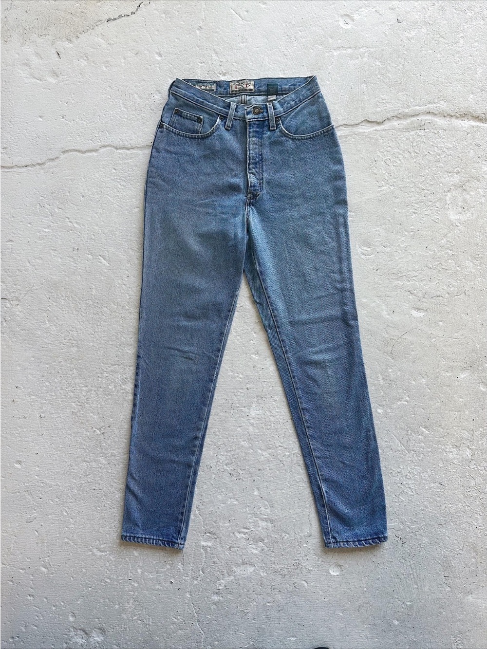 Vintage 90s High Rise Jeans, 28x32 Light Wash
